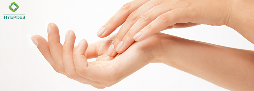 Засоби для професійного догляду за шкірою рук медичних працівників